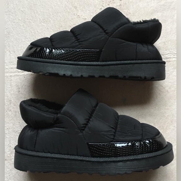 LLS Women’s Ankle Snow Booties, Size 5, Black, Boots, Fuzzy Inside, Warm - NEW - Picture 2 of 9